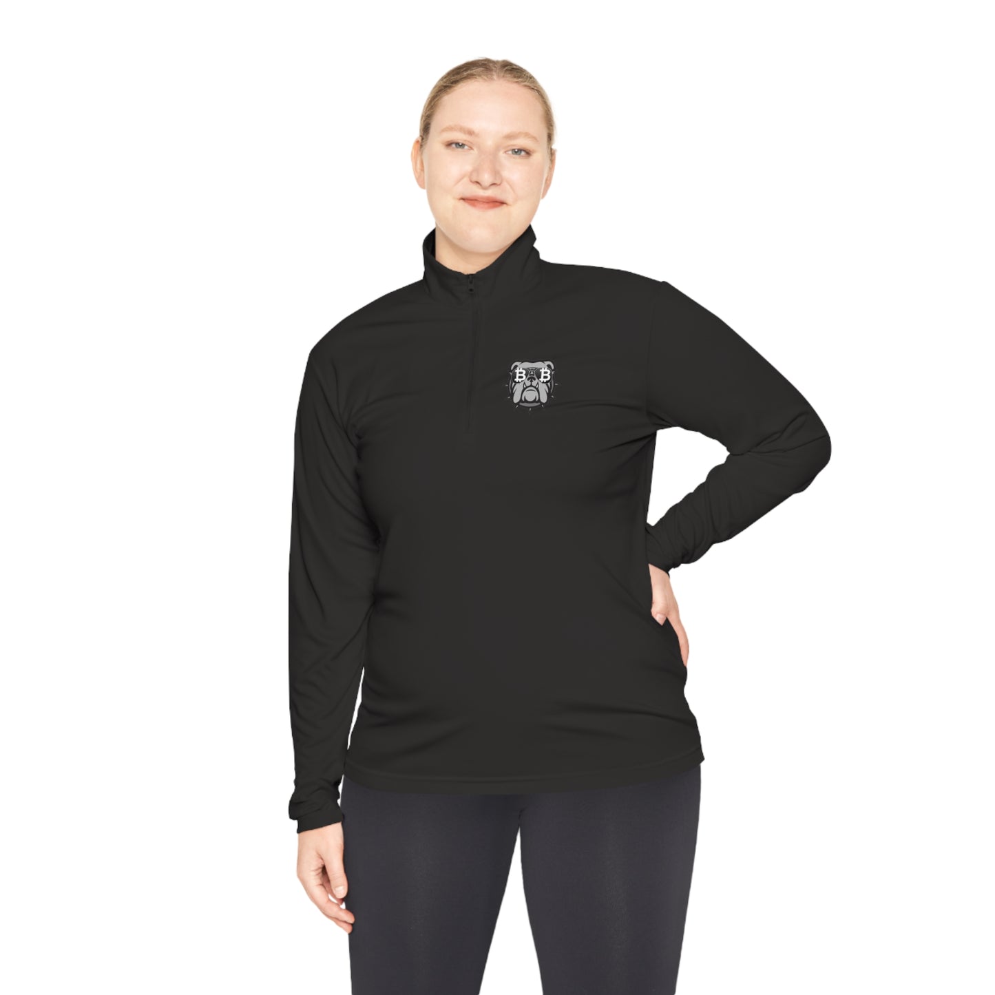 Bitcoin Bulldog Quarter-Zip Pullover