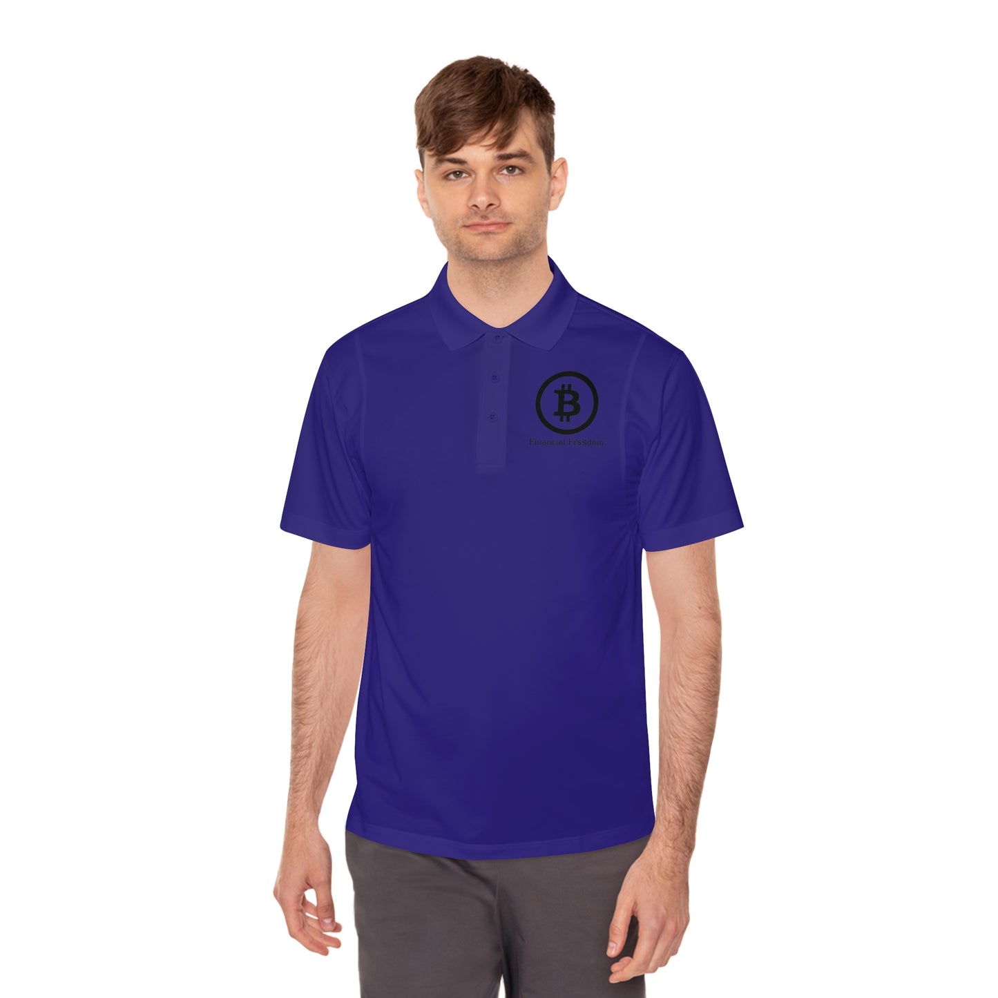 Men's Sport Polo Shirt Bitcoin