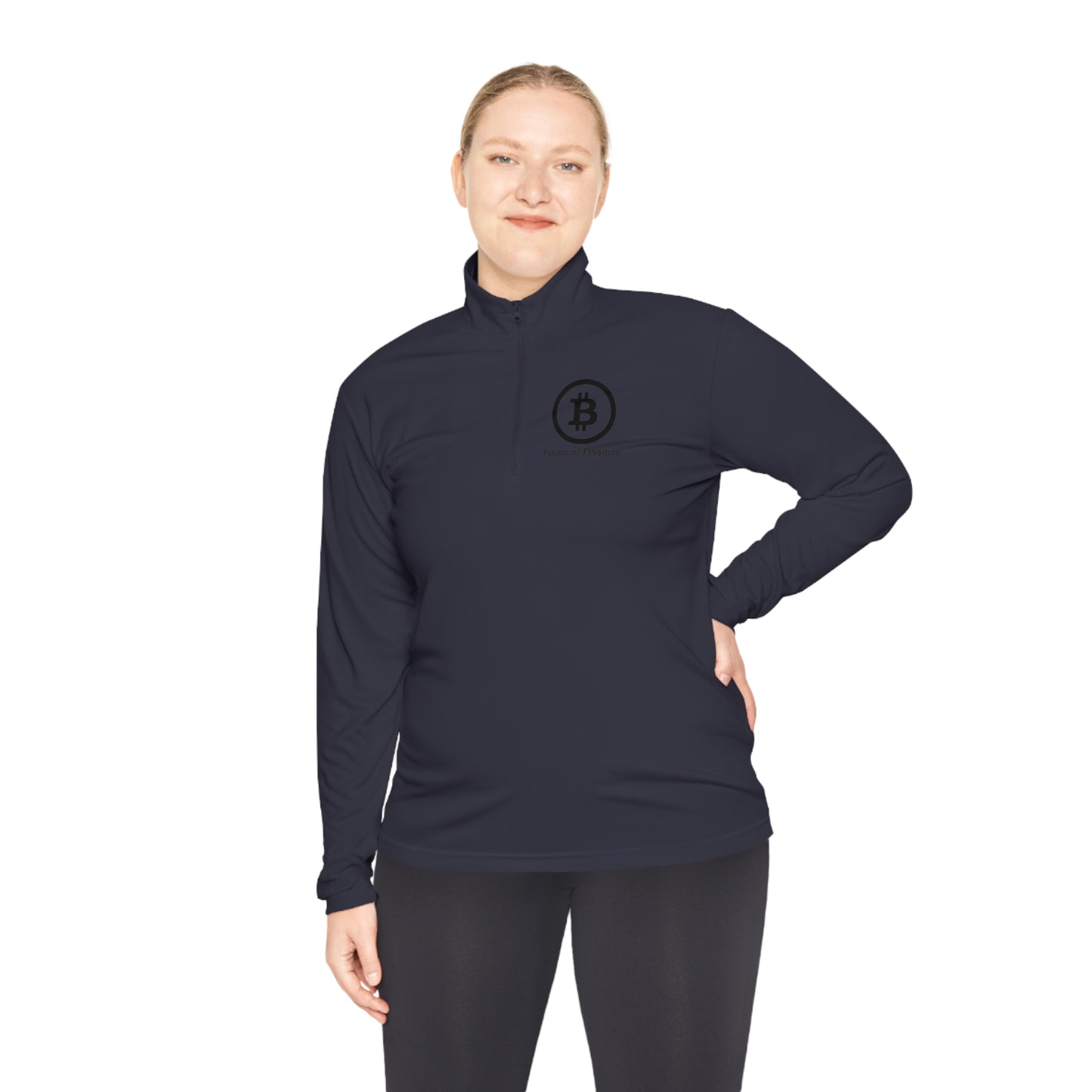 Unisex Quarter-Zip Pullover Bitcoin