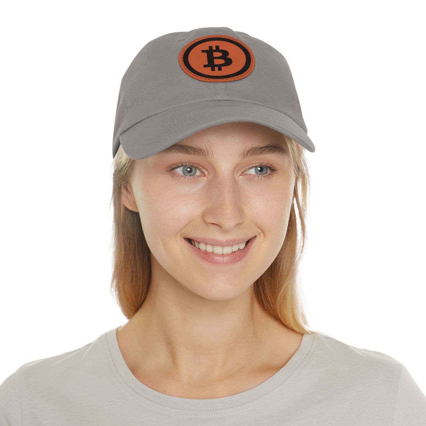 Hat with Leather Patch (Round) Bitcoin