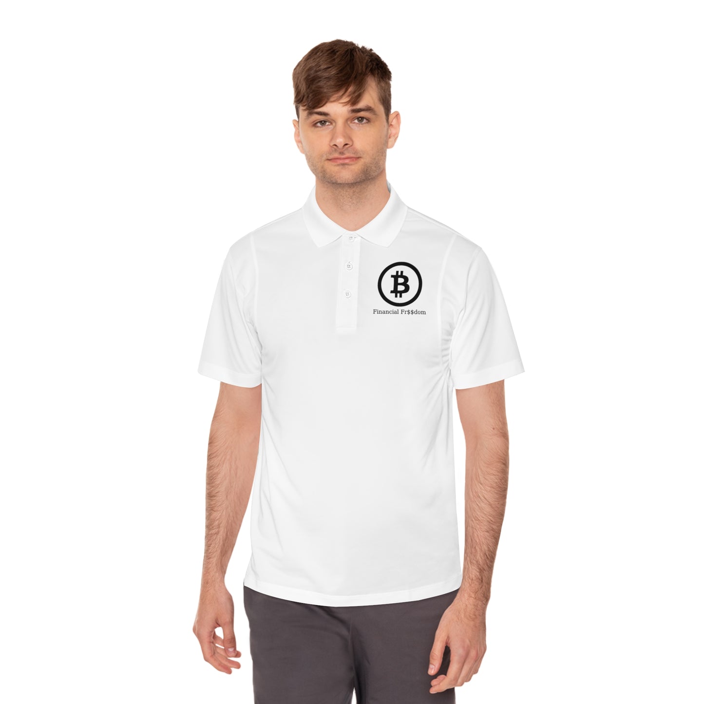 Men's Sport Polo Shirt Bitcoin