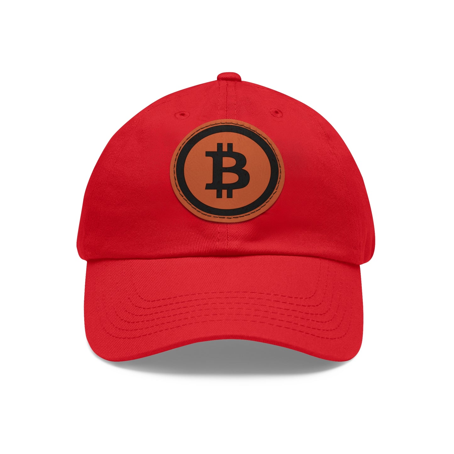 Hat with Leather Patch (Round) Bitcoin