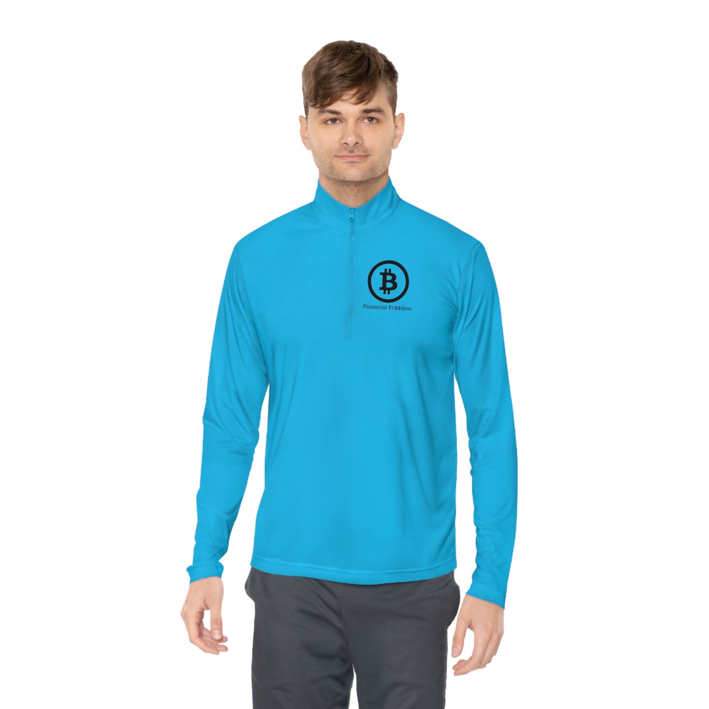 Unisex Quarter-Zip Pullover Bitcoin