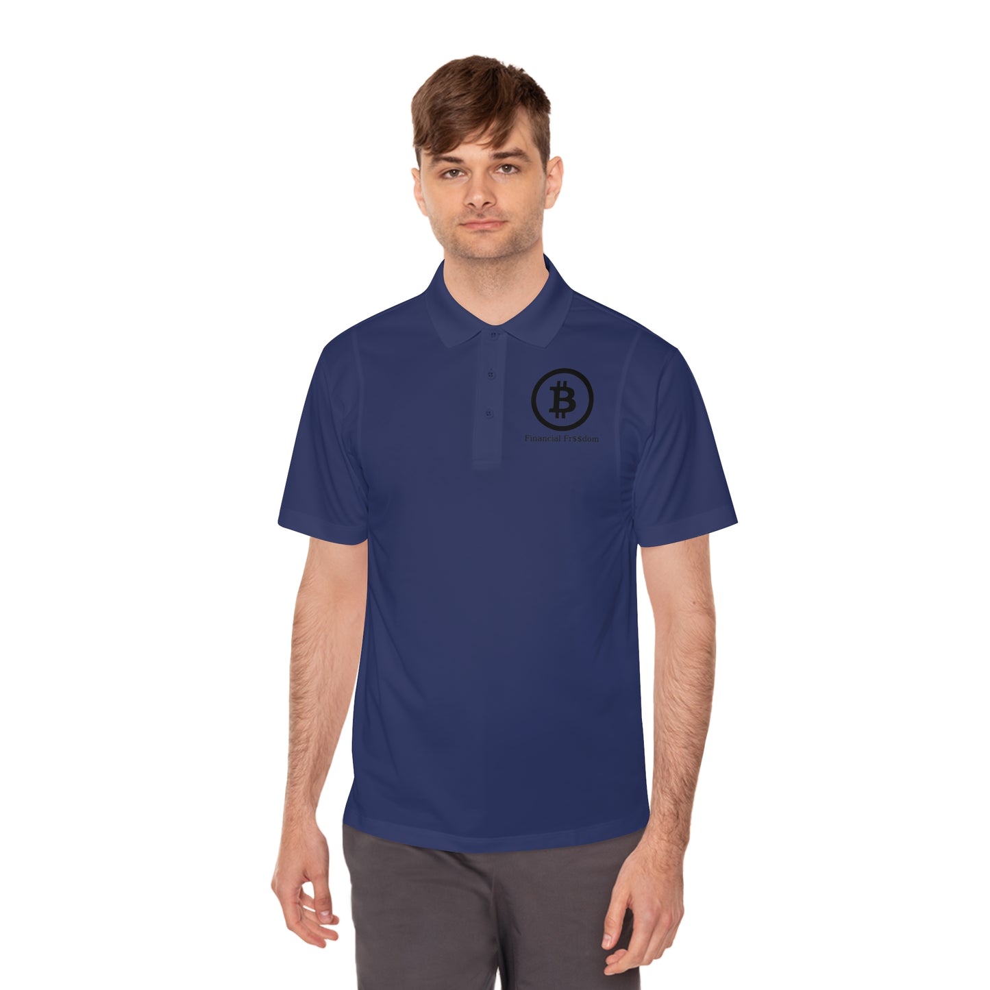 Men's Sport Polo Shirt Bitcoin