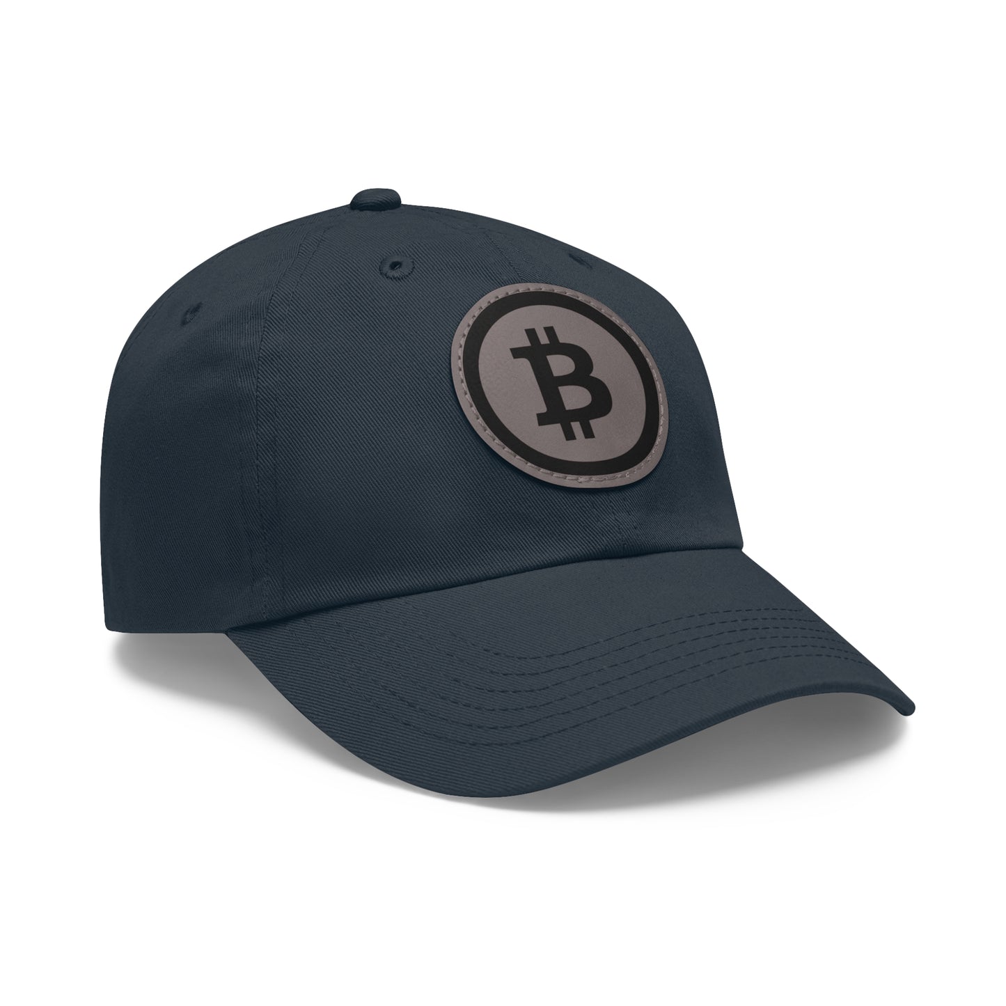 Hat with Leather Patch (Round) Bitcoin