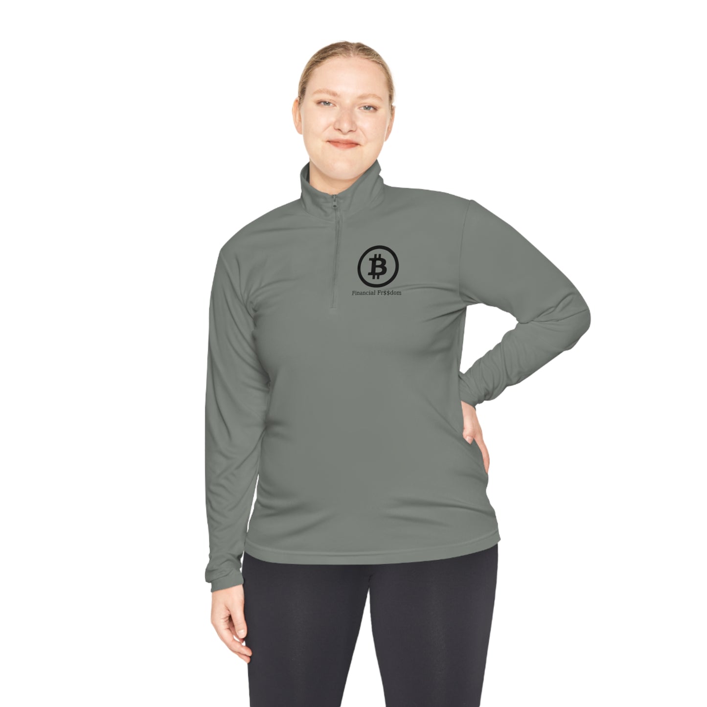 Unisex Quarter-Zip Pullover Bitcoin