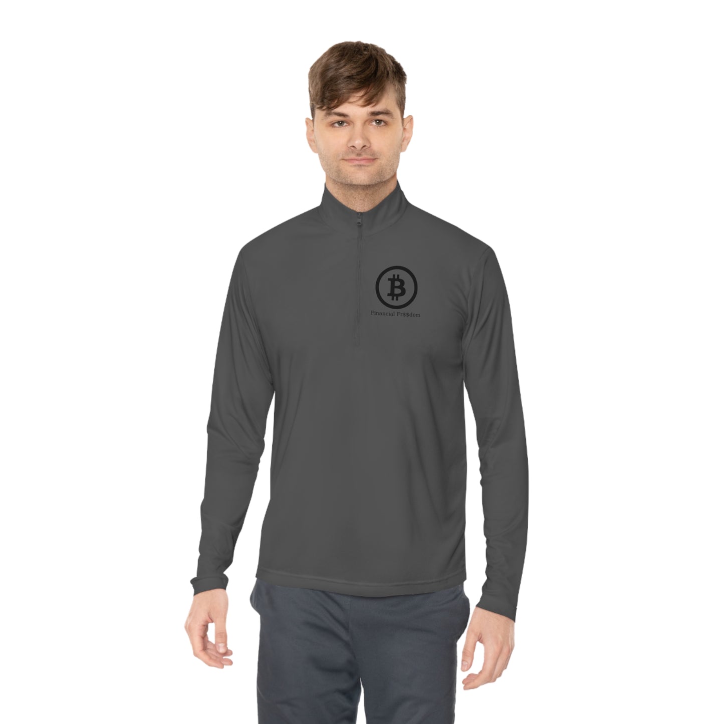 Unisex Quarter-Zip Pullover Bitcoin