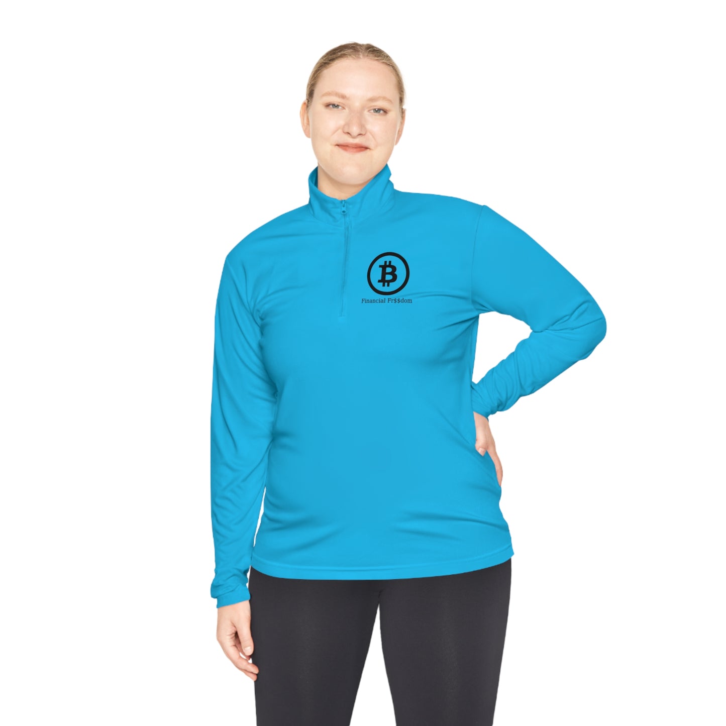 Unisex Quarter-Zip Pullover Bitcoin