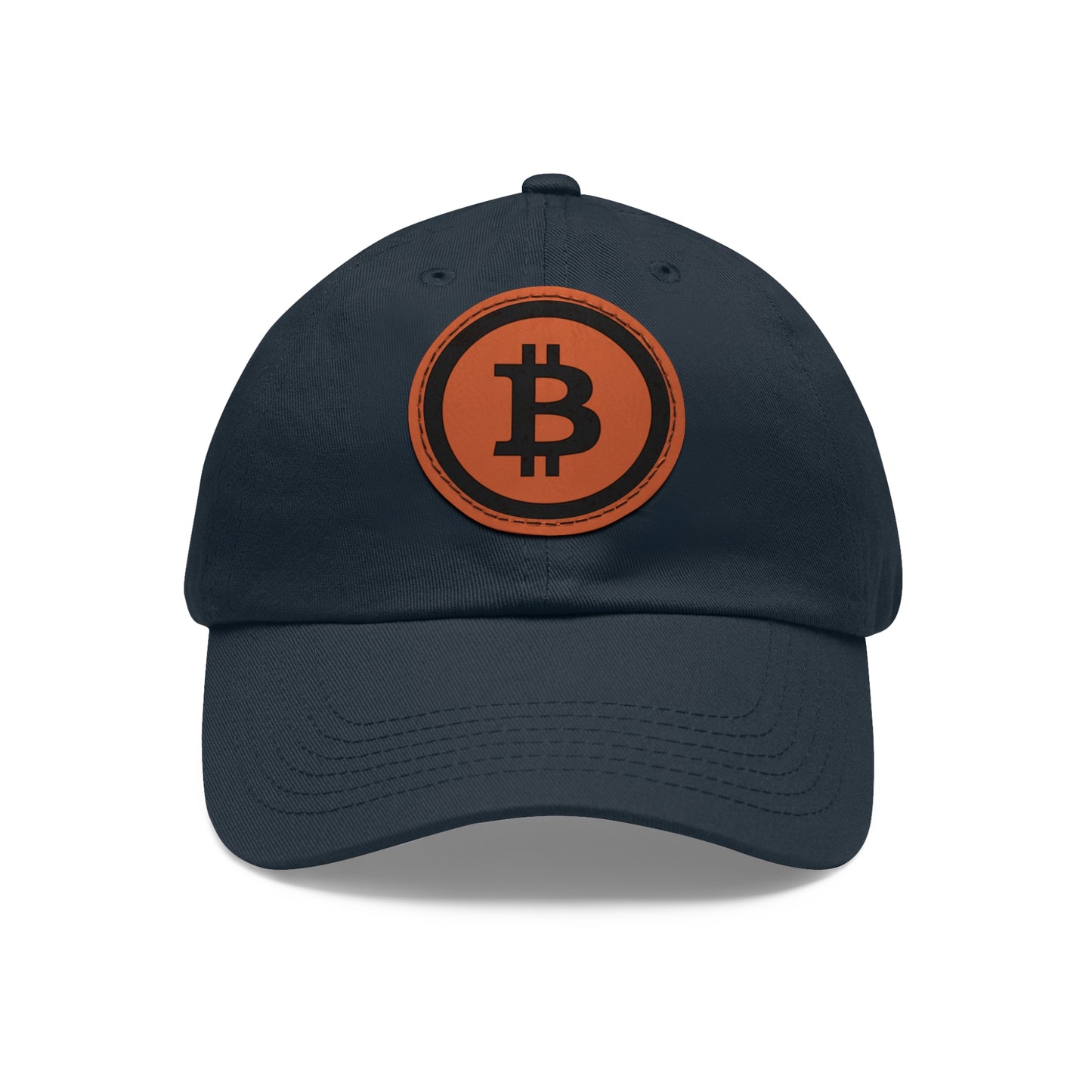 Hat with Leather Patch (Round) Bitcoin