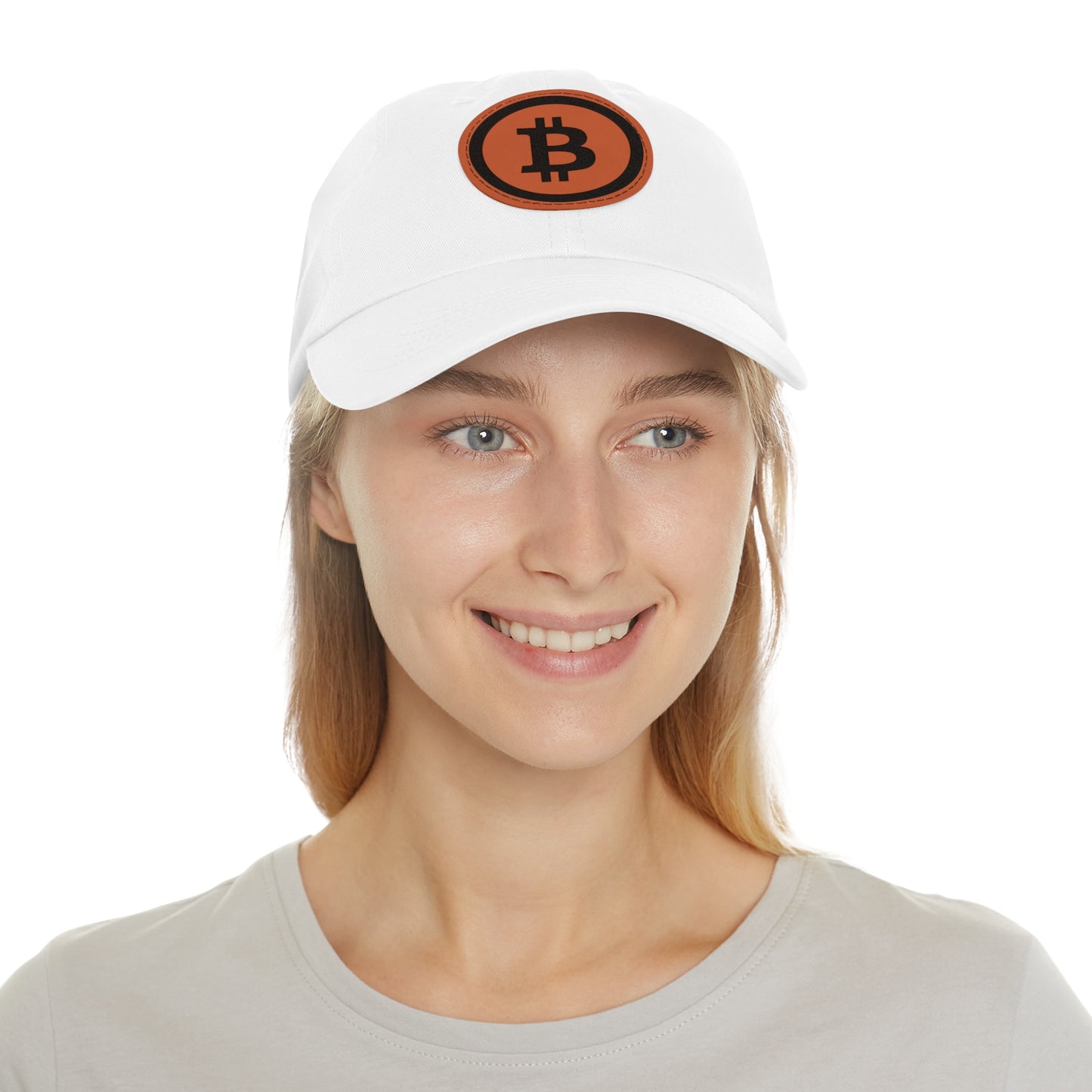 Hat with Leather Patch (Round) Bitcoin