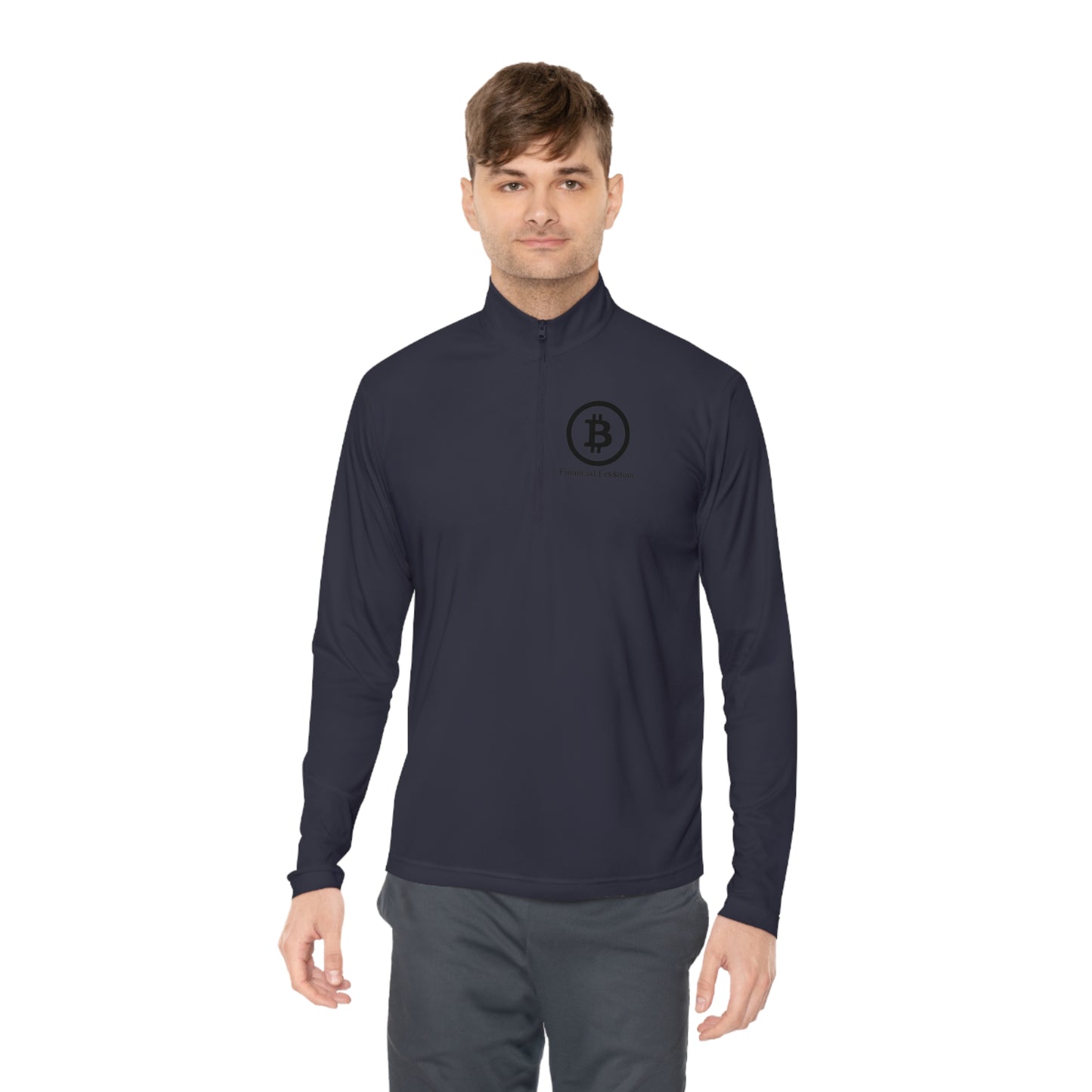 Unisex Quarter-Zip Pullover Bitcoin