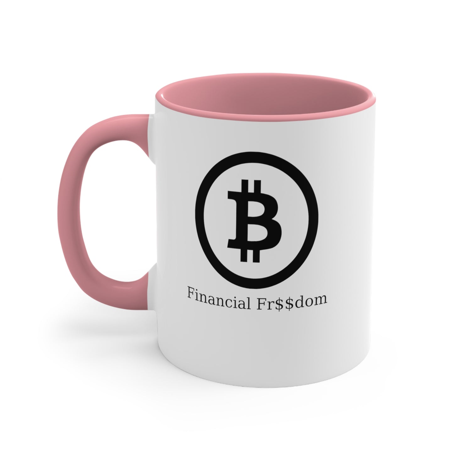 Bitcoin Accent Coffee Mug, 11oz