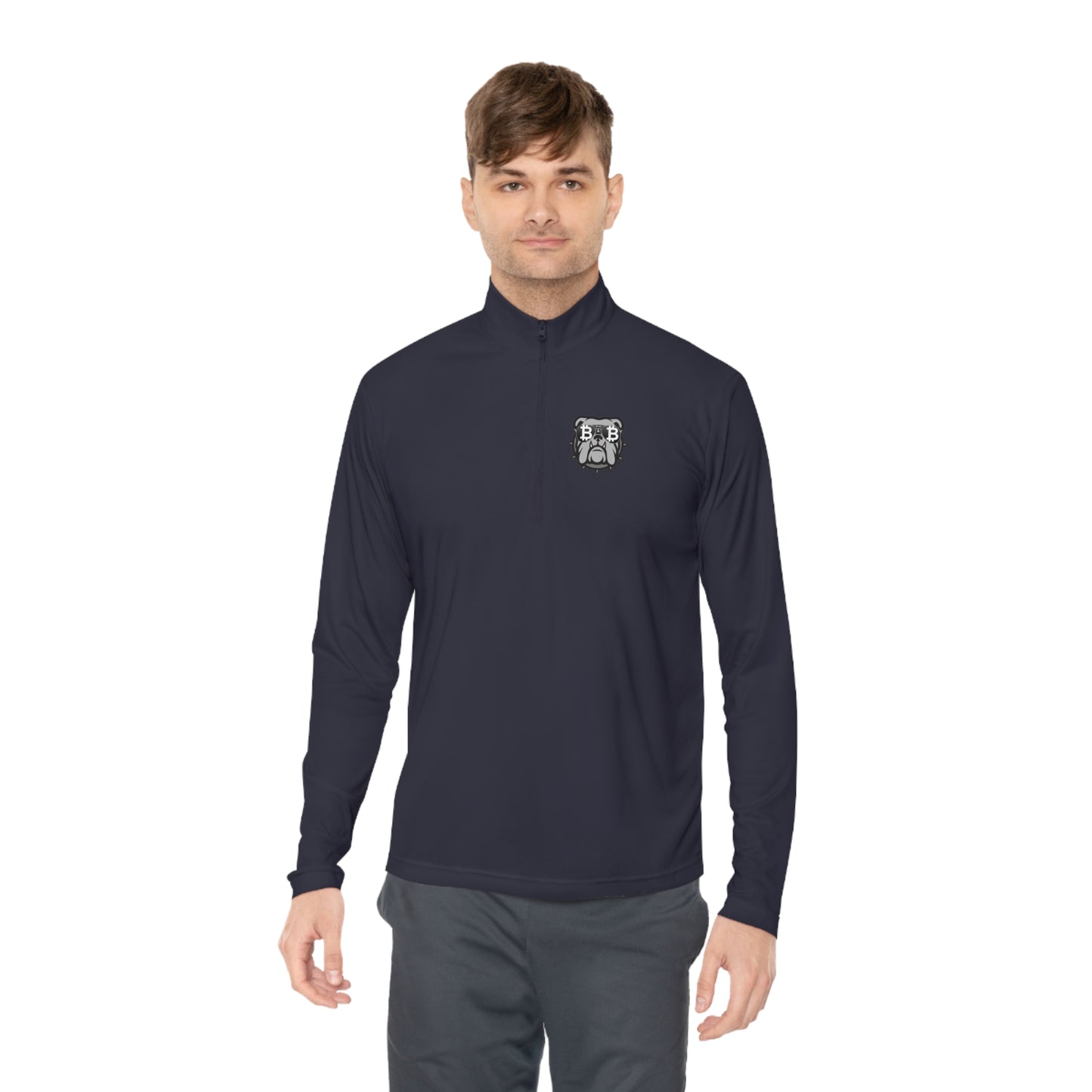 Bitcoin Bulldog Quarter-Zip Pullover