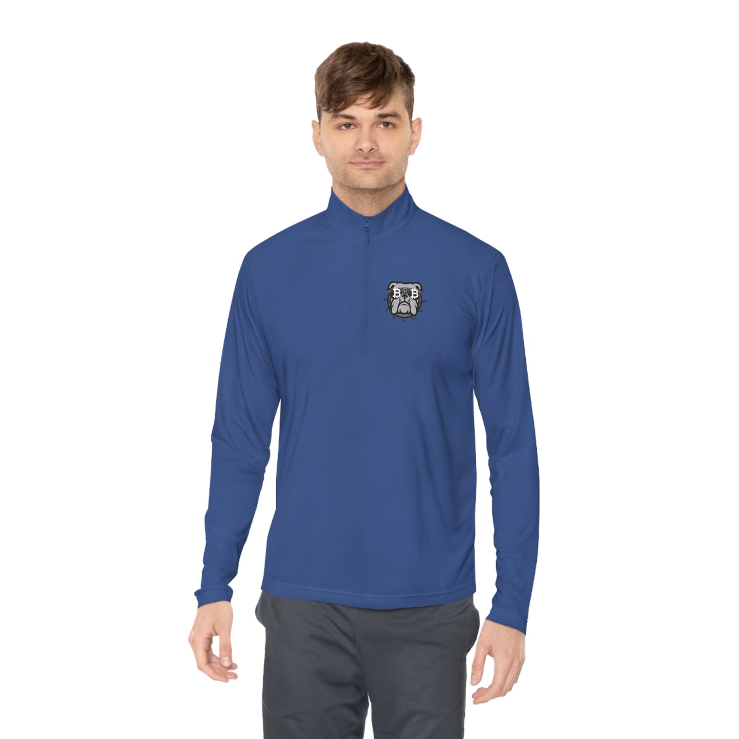 Bitcoin Bulldog Quarter-Zip Pullover