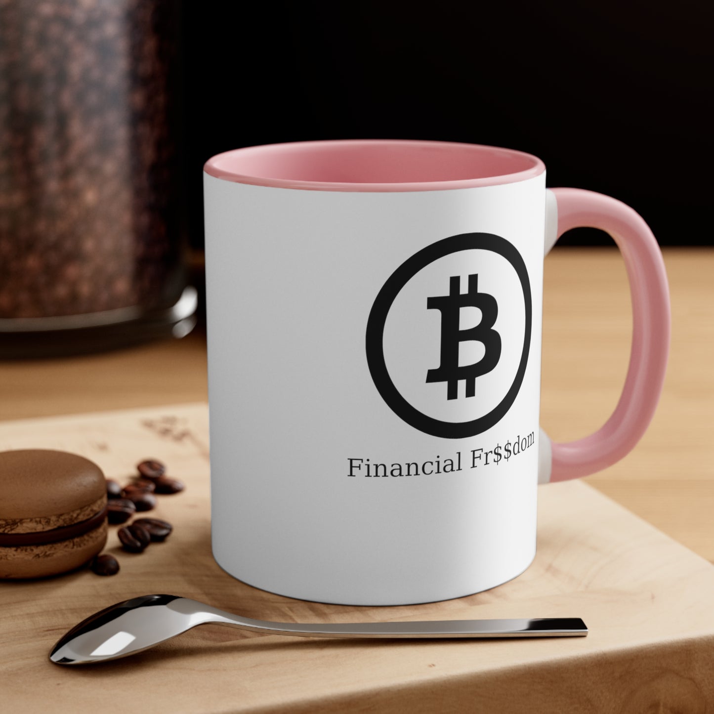 Bitcoin Accent Coffee Mug, 11oz