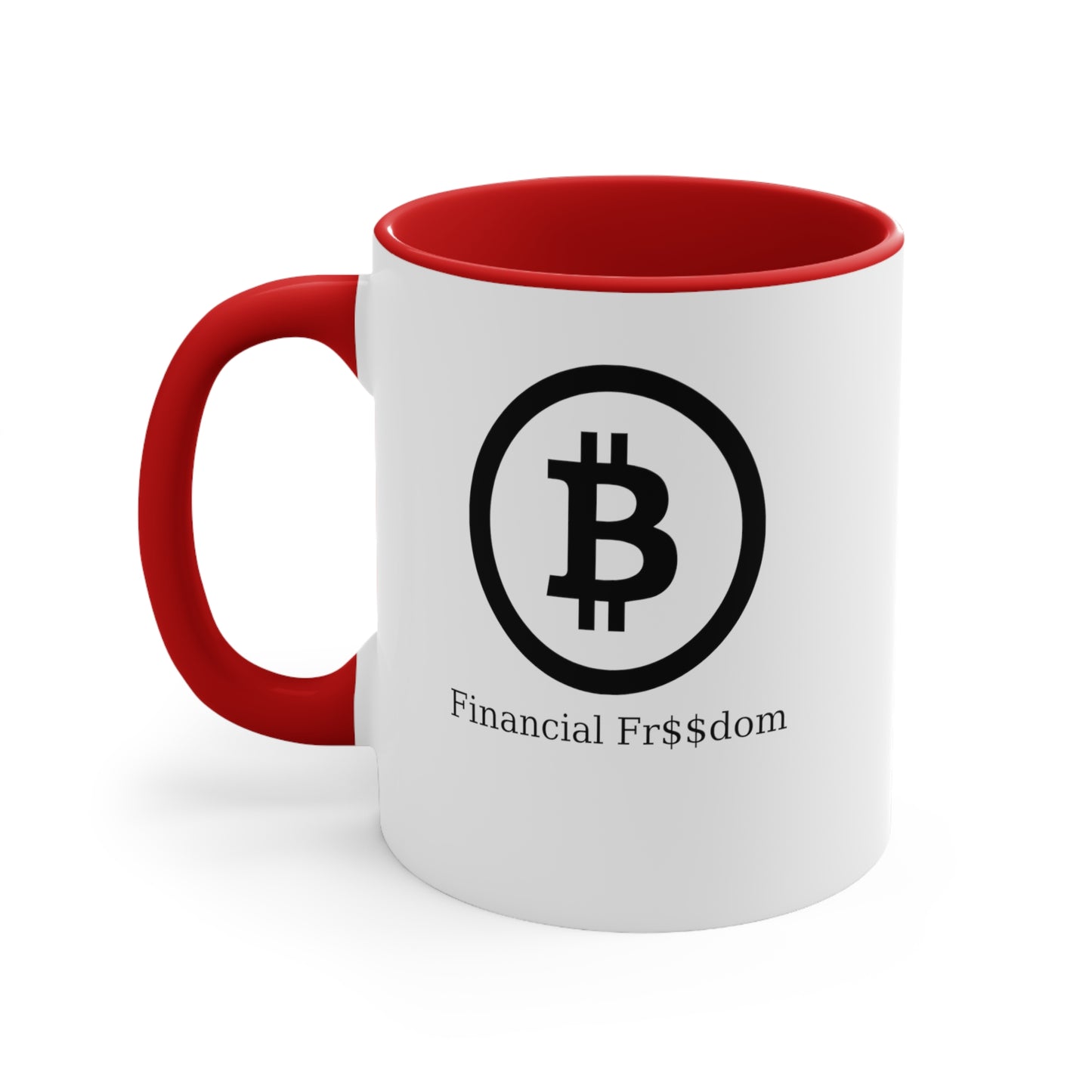 Bitcoin Accent Coffee Mug, 11oz