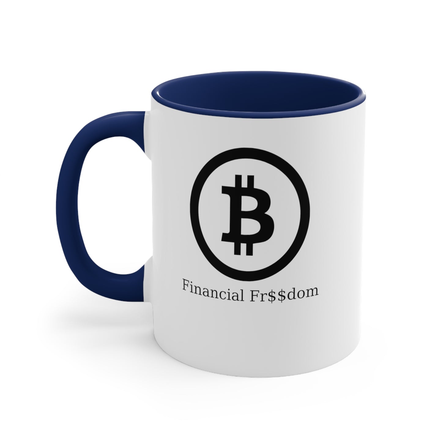 Bitcoin Accent Coffee Mug, 11oz