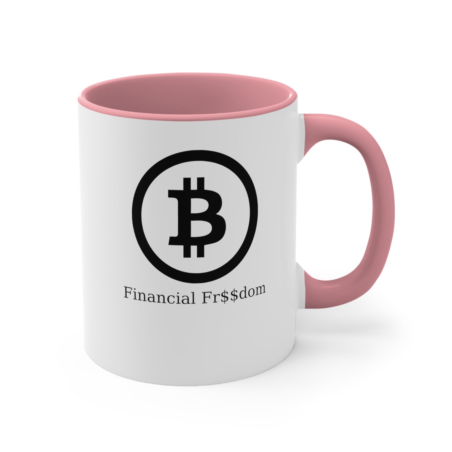 Bitcoin Accent Coffee Mug, 11oz