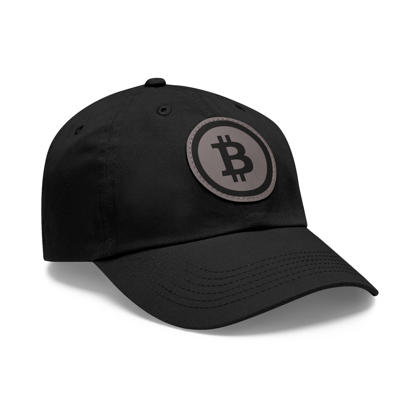 Hat with Leather Patch (Round) Bitcoin