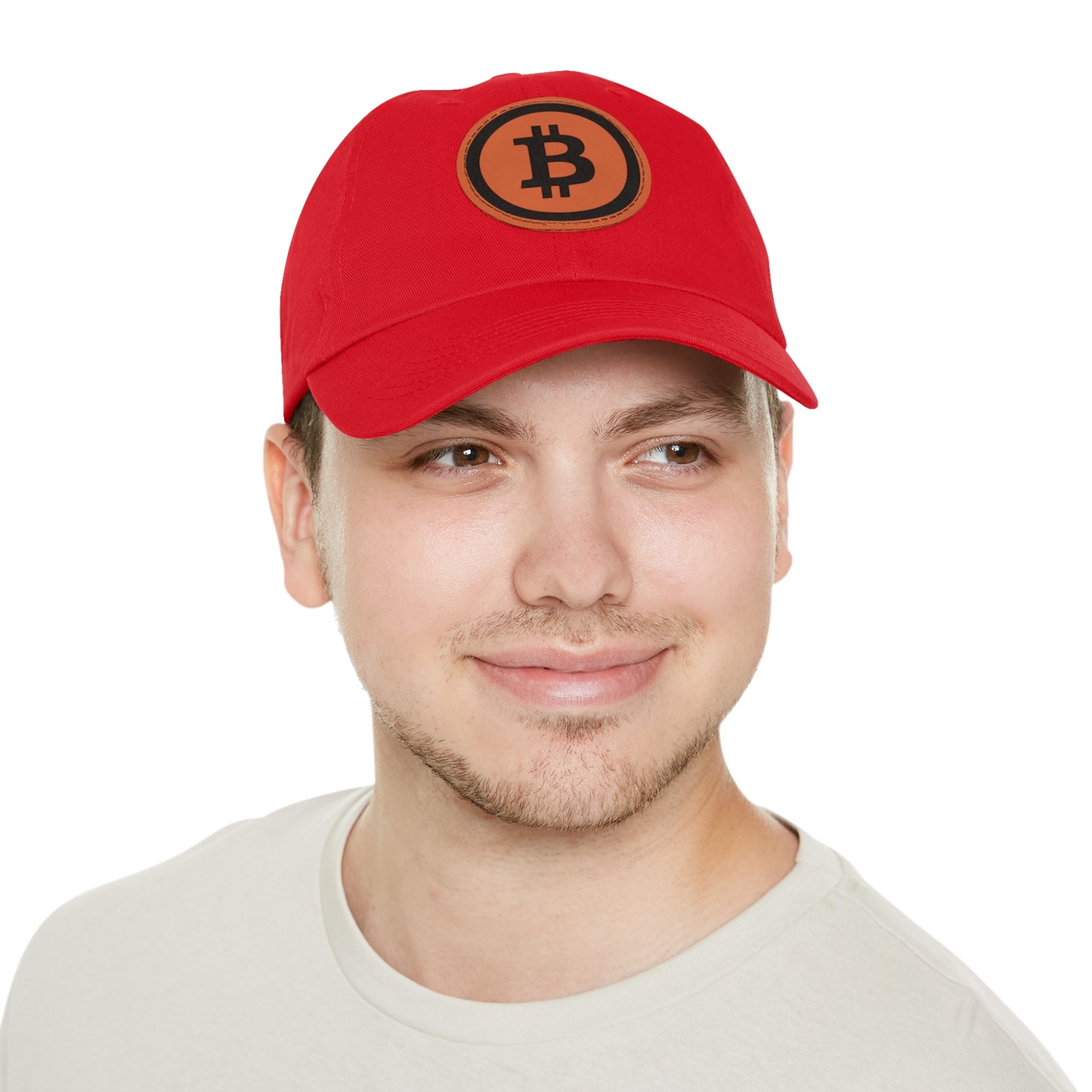 Hat with Leather Patch (Round) Bitcoin