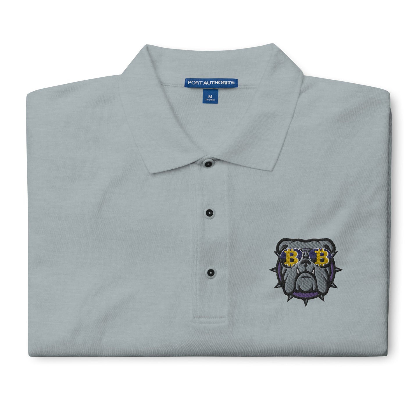 Men's Premium Polo Bitcoin Bulldog