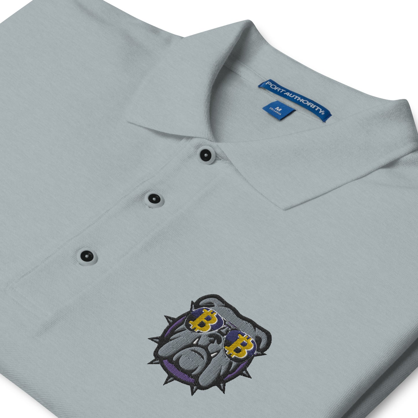 Men's Premium Polo Bitcoin Bulldog