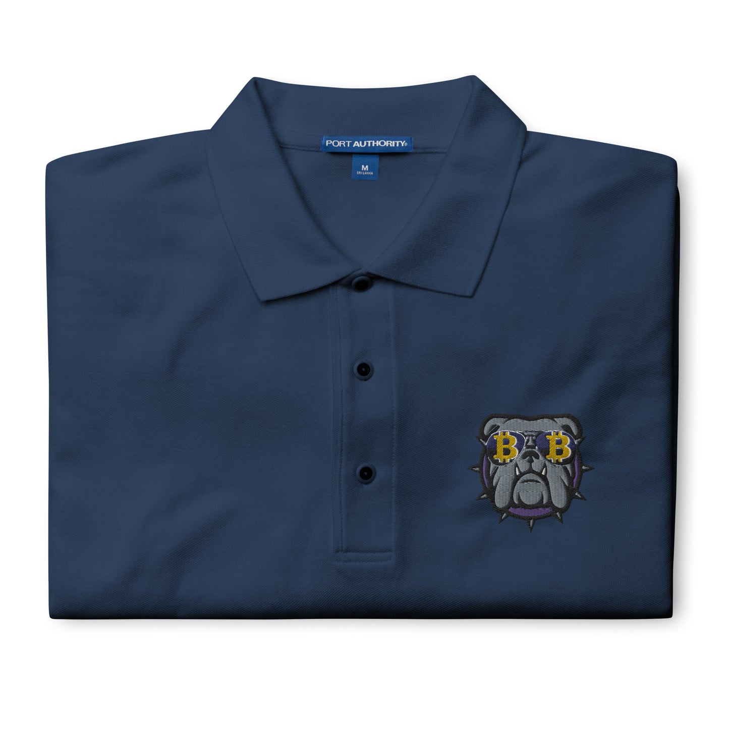 Men's Premium Polo Bitcoin Bulldog