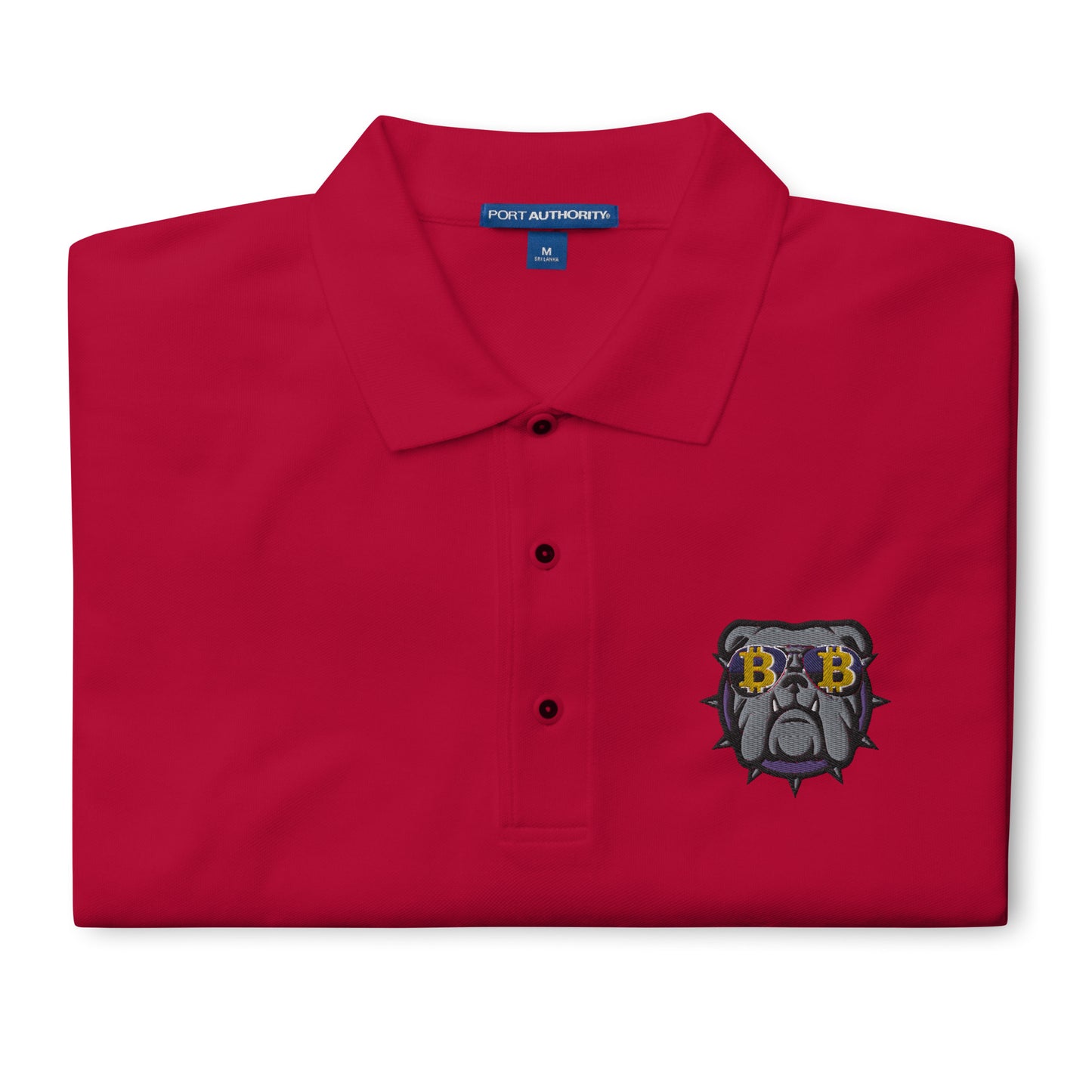 Men's Premium Polo Bitcoin Bulldog