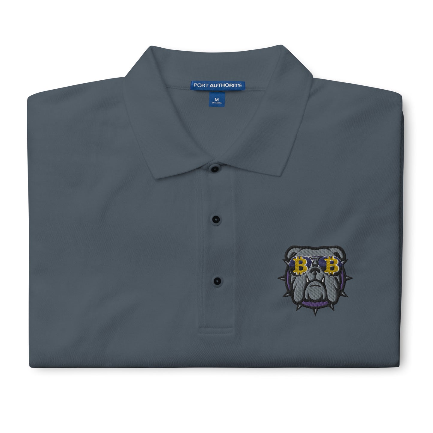 Men's Premium Polo Bitcoin Bulldog